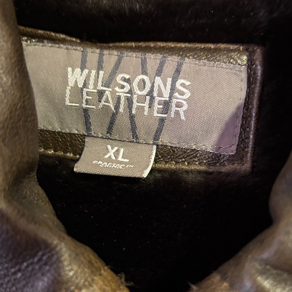 Wilson’s Vintage Classic Brown Leather Bomber - Picture 2 of 16